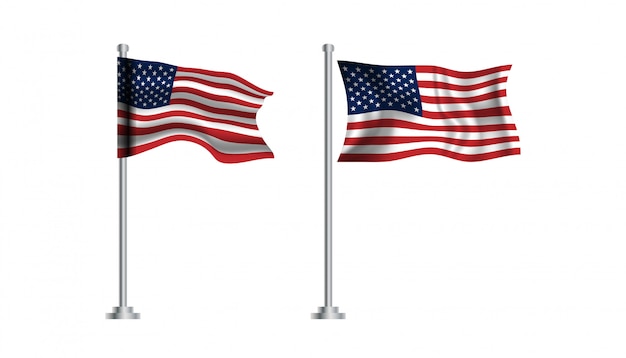 Szablon tło Flaga Stanów Zjednoczonych Ameryki.