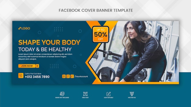 Szablon transparent siłowni fitness