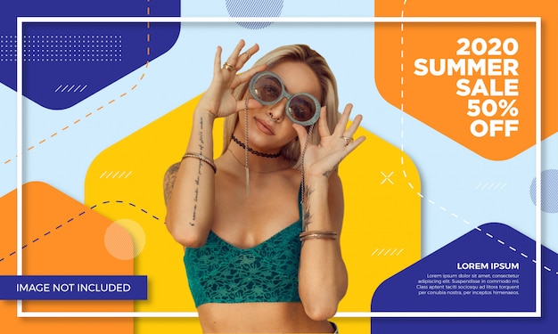 Szablon transparent sprzedaż promocyjna moda