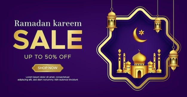 Szablon transparent sprzedaż ramadan kareem