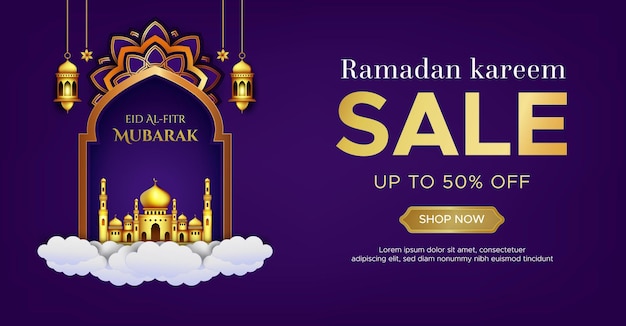 Szablon Transparent Sprzedaż Ramadan Kareem