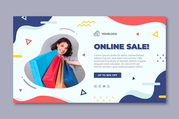 Szablon transparent zakupy online