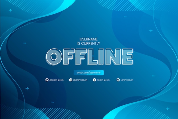 Szablon transparentu offline twitch