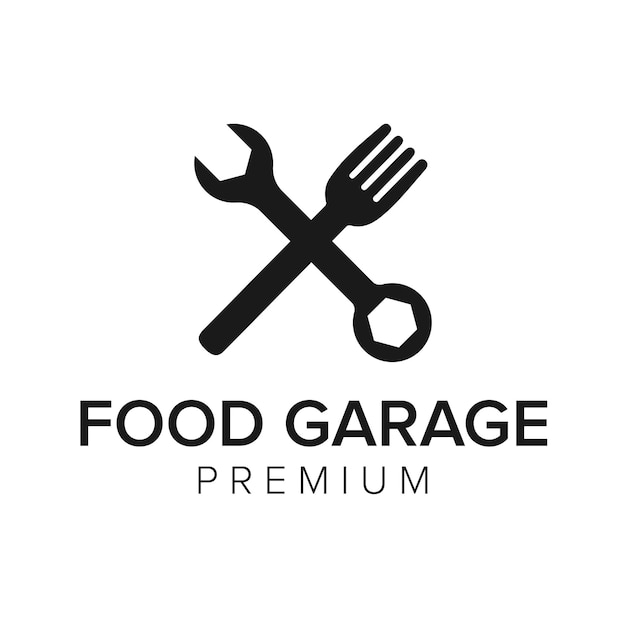 Szablon Wektor Ikona Logo Garaż żywności