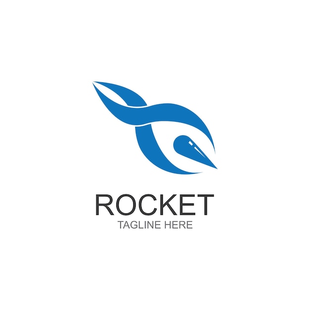 Szablon Wektor Ikona Logo Rakiety