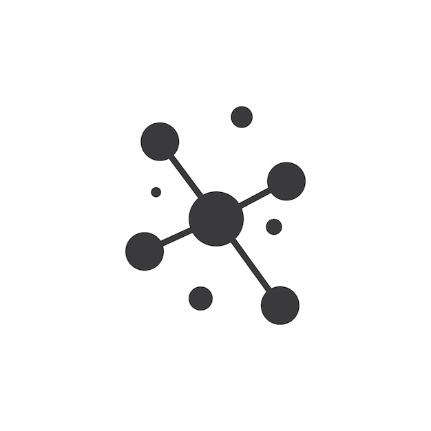 Plik wektorowy szablon wektor ilustracja logo cząsteczki