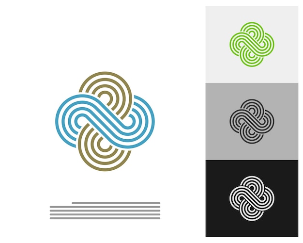Szablon wektor logo Infinity Kreatywna koncepcja projektowania logo Infinity