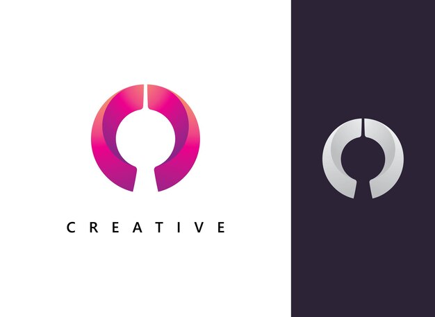 Szablon Wektor Logo Litery O Creative Circle Logo List Początkowy Projekt Logo