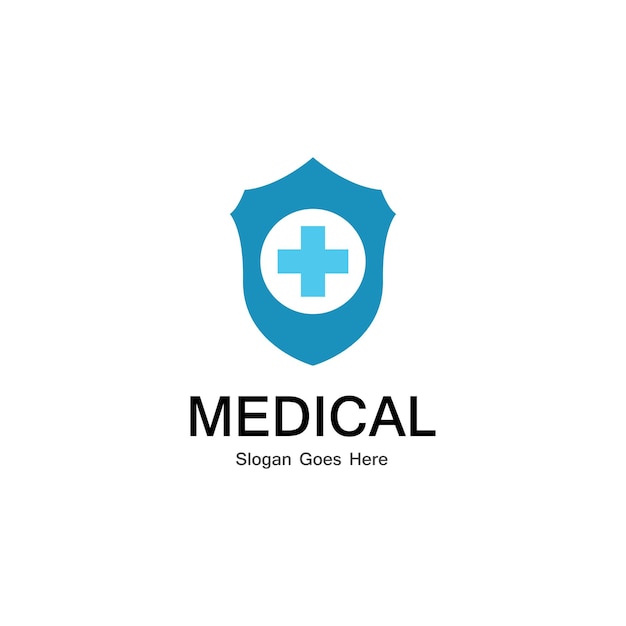 Szablon Wektor Logo Medyczne Tarczy