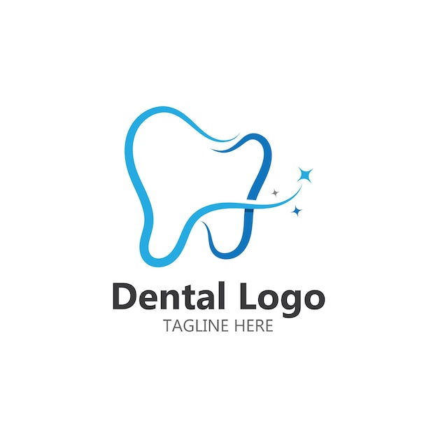 Plik wektorowy szablon wektor logo opieki stomatologicznej zębów
