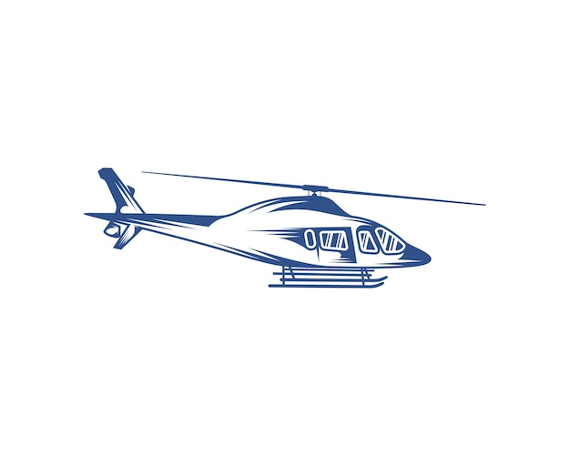 Szablon Wektor Projektu Logo Helikoptera Sylwetka Ilustracji Projektu Helikoptera