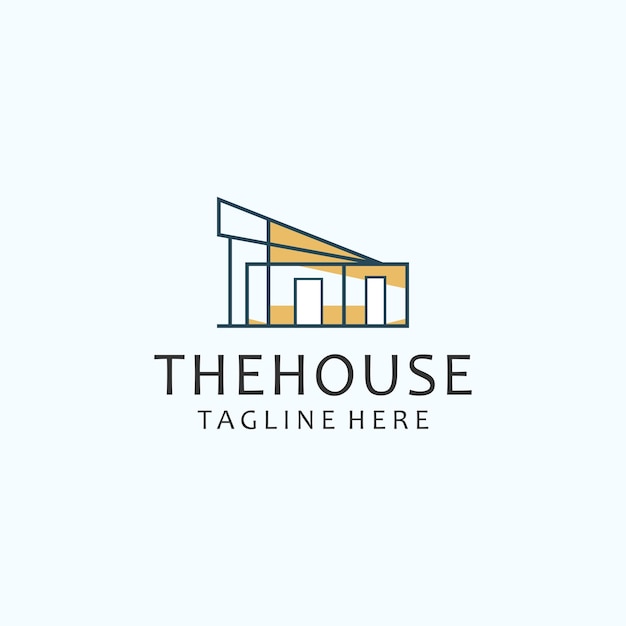 Szablon Wektor Projektu Logo Thehouse