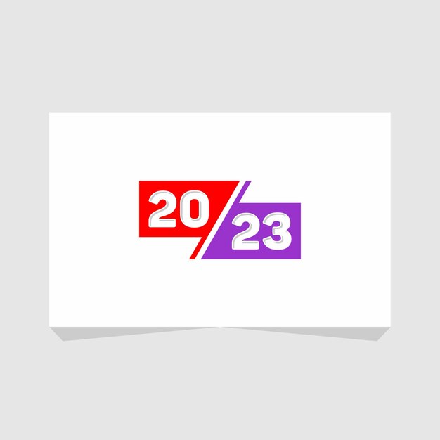 Szablon wektor szczęśliwego nowego roku 2023