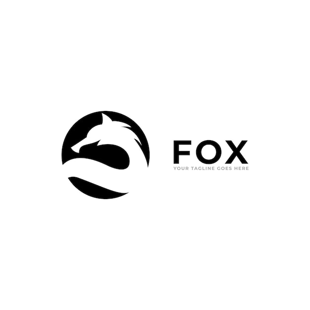 Szablon Wektora Logo Fox