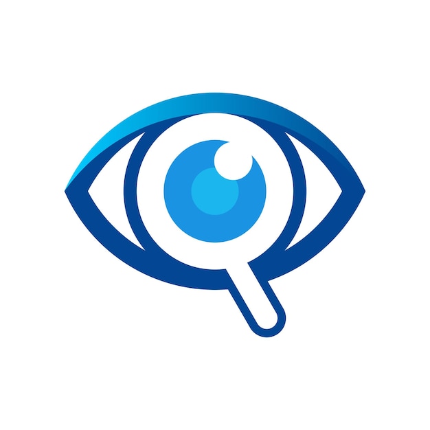 Szablon Wektora Logo Technologii Wyszukiwania Oczu