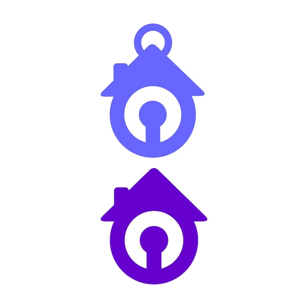 Plik wektorowy szablon wektora projektu logo bezpieczeństwa blokady domu