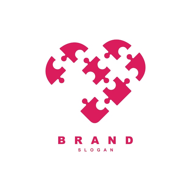Szablon Wektora Projektu Logo Kreatywnej Miłości
