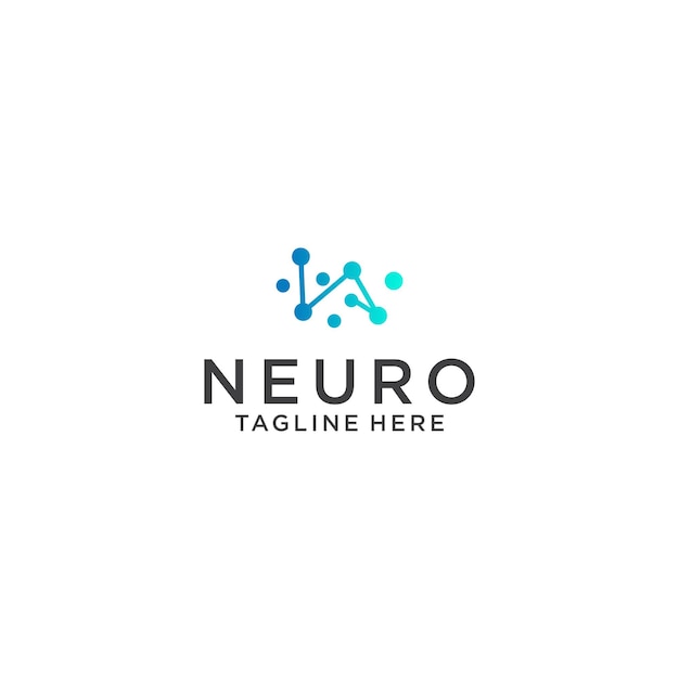 Szablon Wektora Projektu Logo Neuro