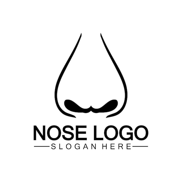 Szablon Wektora Projektu Logo Nosa Koncepcja Projektu Logo Narządów Ikona Symbolu