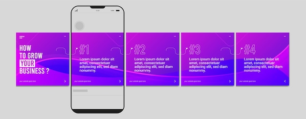 Plik wektorowy szablon wektorowego karuzela na instagramie dla mediów społecznościowych