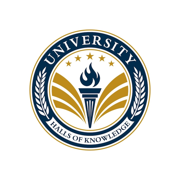 Wektor szablon wektorowy emblemu uniwersyteckiego i szkolnego
