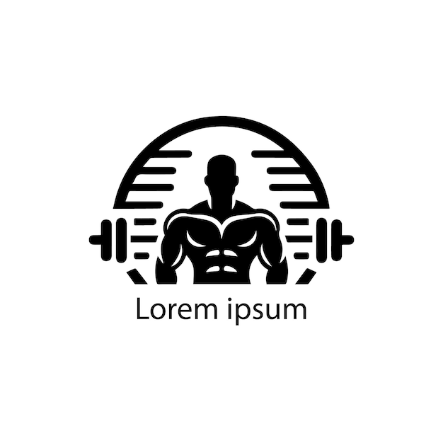 Szablon wektorowy ikony logotypu fitnesu sportowego