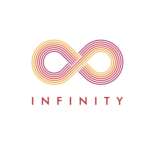 Plik wektorowy szablon wektorowy inspiracji do projektowania logo infinity