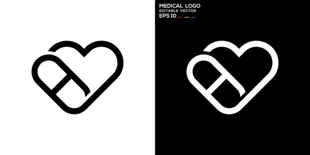 Plik wektorowy szablon wektorowy logo medyczne leczenie medycyny medycznej eps 10