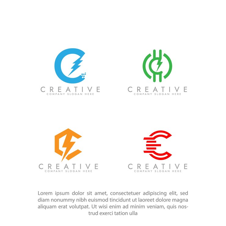 Wektor szablon wektorowy projektowania graficznego logo energii elektrycznej