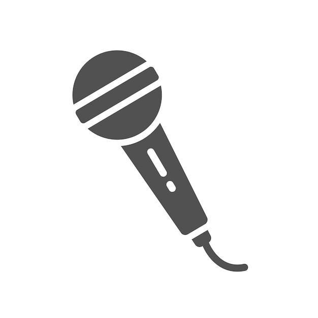 szablon wektorowy projektowania ikony mikrofonu
