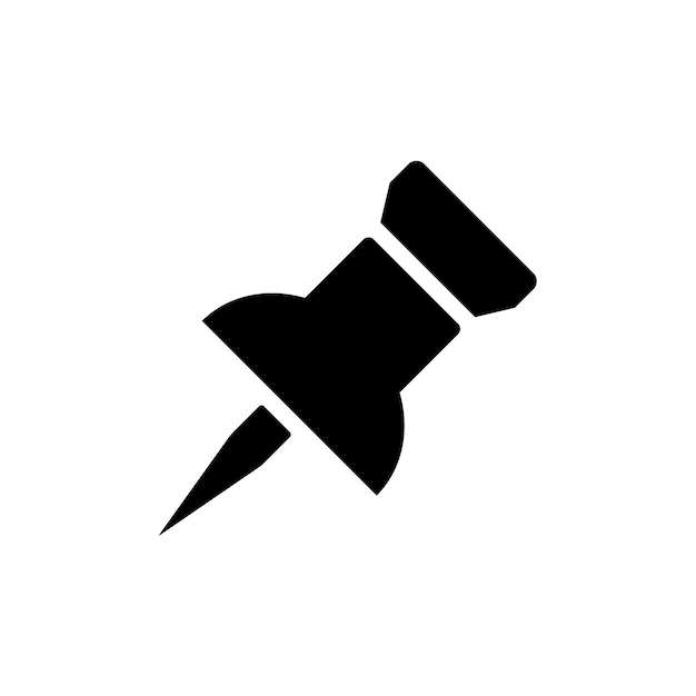 szablon wektorowy projektowania ikony push pin
