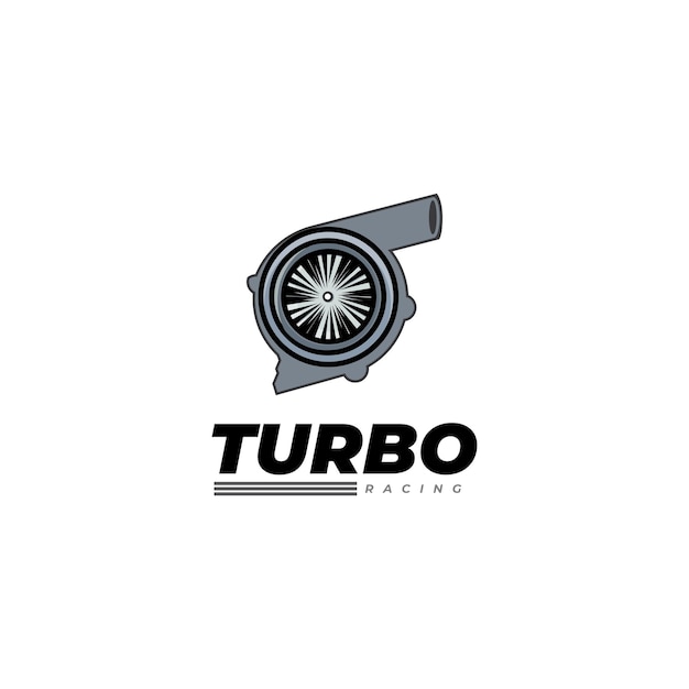 Plik wektorowy szablon wektorowy projektowania logo turbo racing