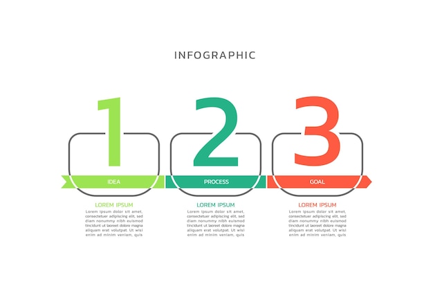 Szablon Wizualizacji Infografiki Biznesowej Wektorowej