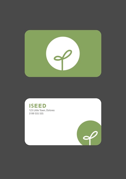 Plik wektorowy szablon wizytówki z minimalistycznym logo