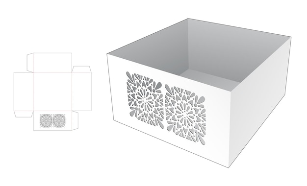 Szablon Wycinany Na Tacce Z Szablonami I Makieta 3d