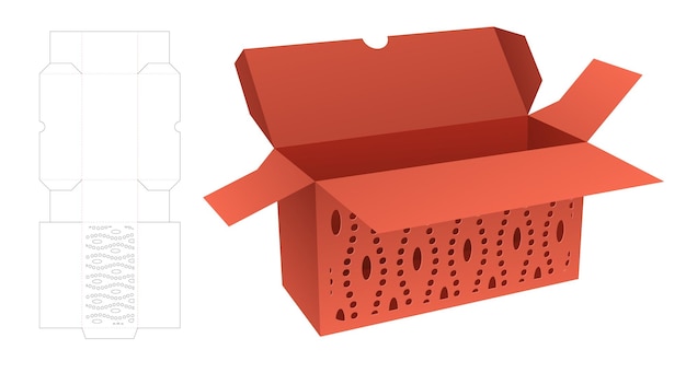 Szablon wycinany z szablonów i makieta 3D
