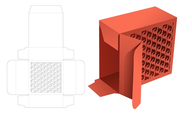 Szablon wycinany z tektury japońskiej i makieta 3D