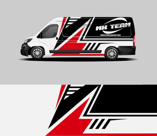 Szablon Zespołu Motocross Van Wrap