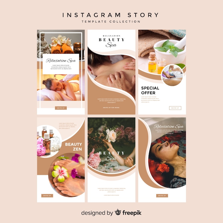 Wektor szablony artykułów na instagramie