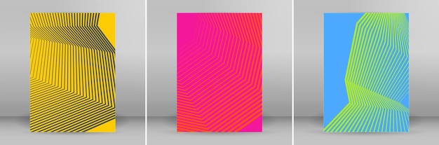 Szablony biznesowe do uniwersalnych slajdów prezentacji Łatwe do edycji układy wektorowe EPS 10 Pionowa broszura ulotka Format A4 do układu wizytówek Raport roczny makieta kolory graficzne