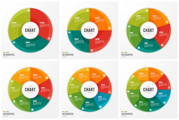 Szablony Cyklu Infografikę