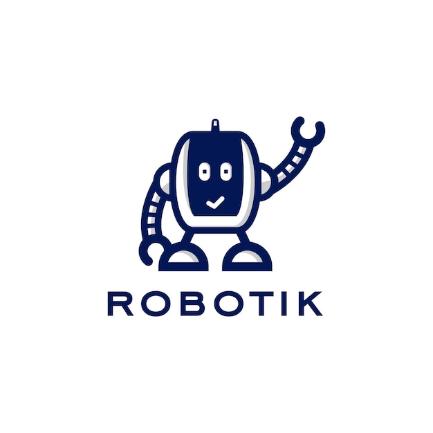 Plik wektorowy szablony do projektowania logo robotów