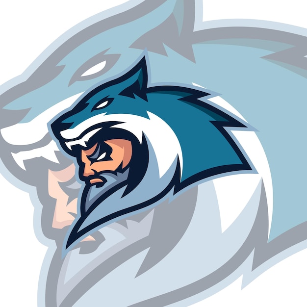 Szablony Logo Maskotki Wilków