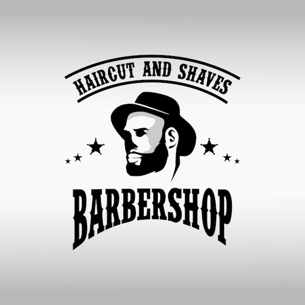 Szablony Logo Vintage Barbershop