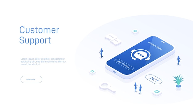 Szablony Projektów Stron Internetowych Dla Wsparcia Centrum Telefonicznego 247 Izometryczna Całodobowa Obsługa Klienta