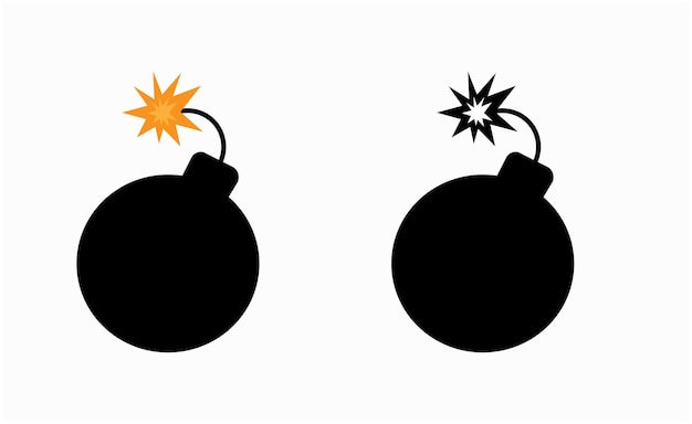 Szablony projektowania bomb wybuchowych Bezpłatna grafika wektorowa
