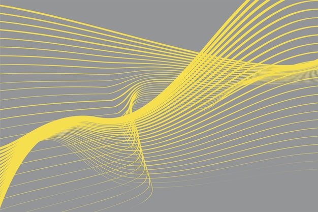 Szablony Ulotek Projektowych żółte I Szare Tło Mieszanki Przejść Geometrycznych Gładkich Linii