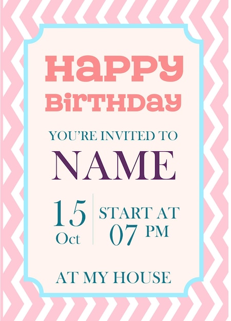 Szablony zaproszeń urodzinowych