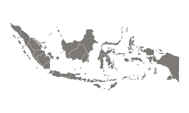 Szara Mapa Indonezji