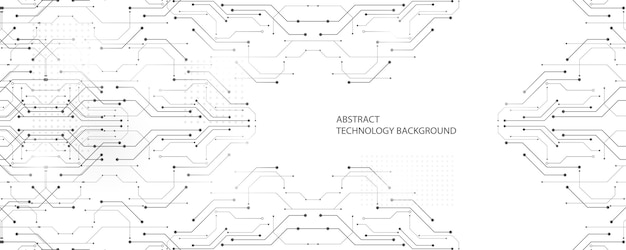 Plik wektorowy szare białe tło technologiczne, najnowocześniejsza technologia i projekt linii naukowej.